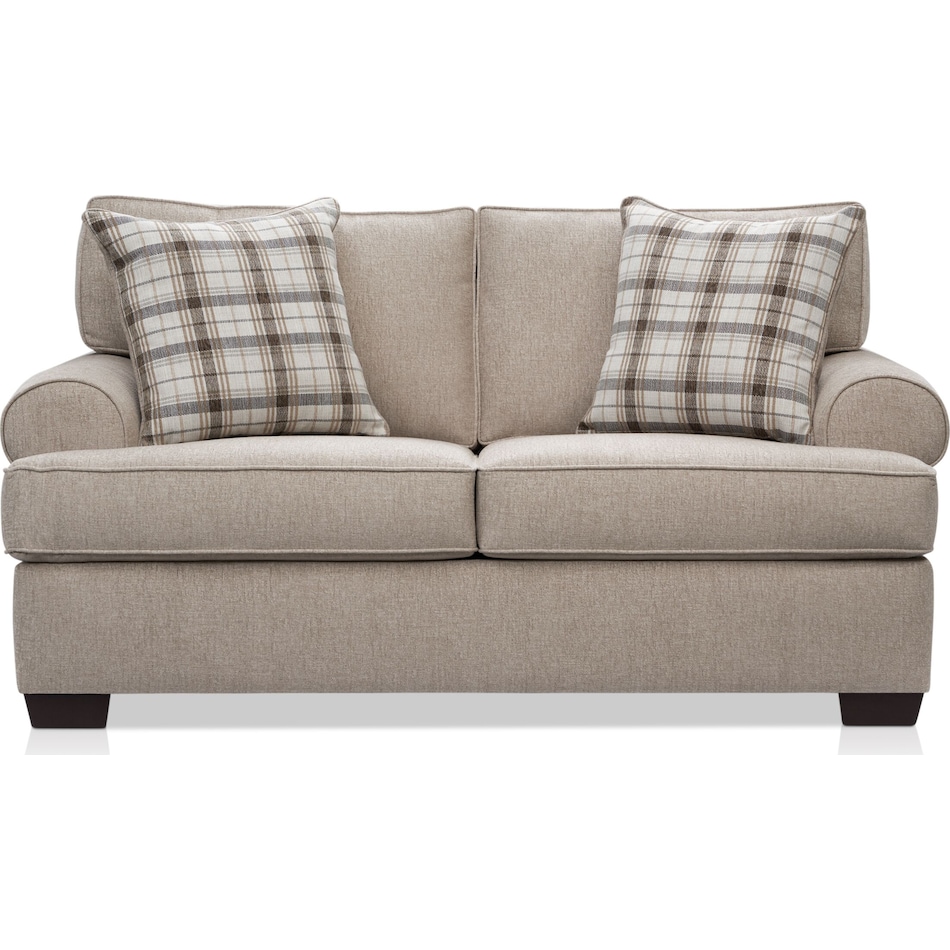 emory beige loveseat   