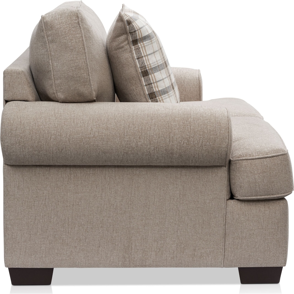 emory beige loveseat   