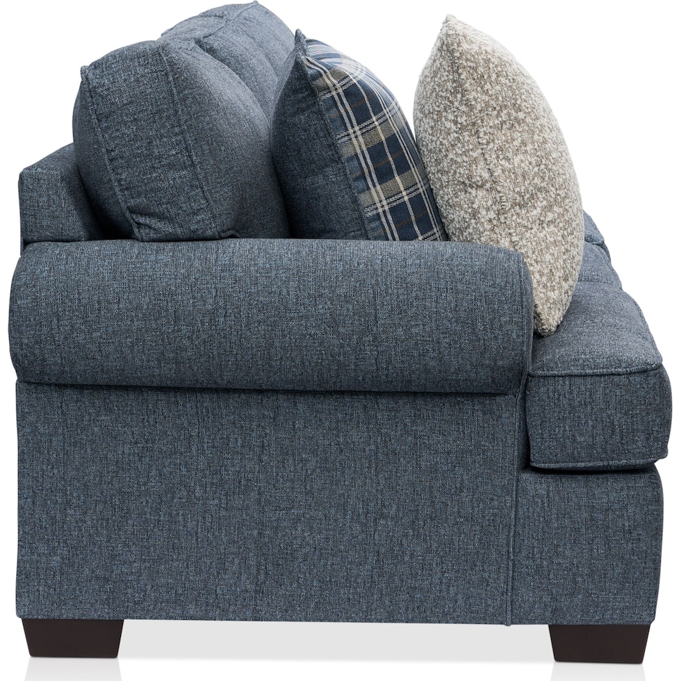 emory blue sofa   