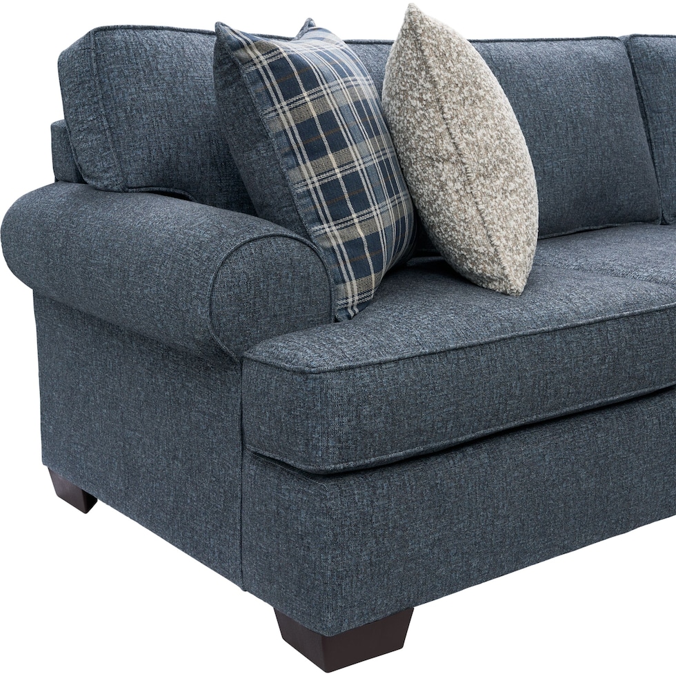 emory blue sofa   