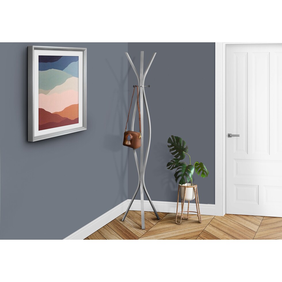 empire gray coat rack   