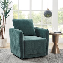 emporia green accent chair   