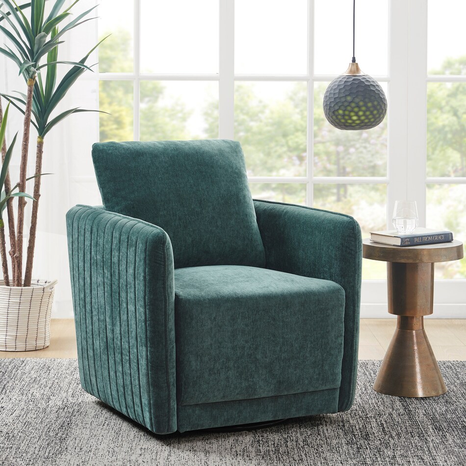 Emporia Swivel Accent Chair | Value City Furniture