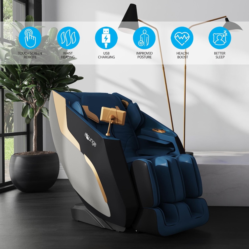 envy blue massage chair   