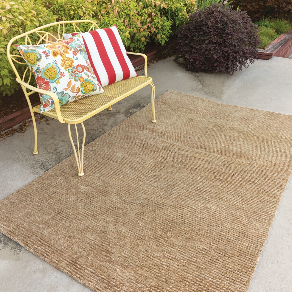 eos light brown outdoor area rug   