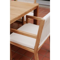 erchie neutral outdoor dining chair   