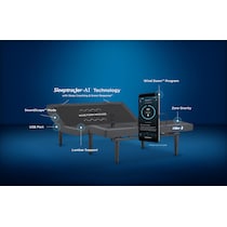 ergo black california king adjustable foundation   
