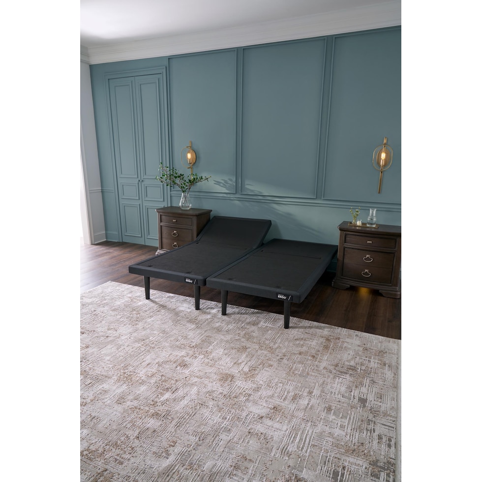 ergo black split california king adjustable foundation   