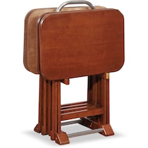 ernest dark brown tray table   