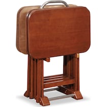 ernest dark brown tray table   