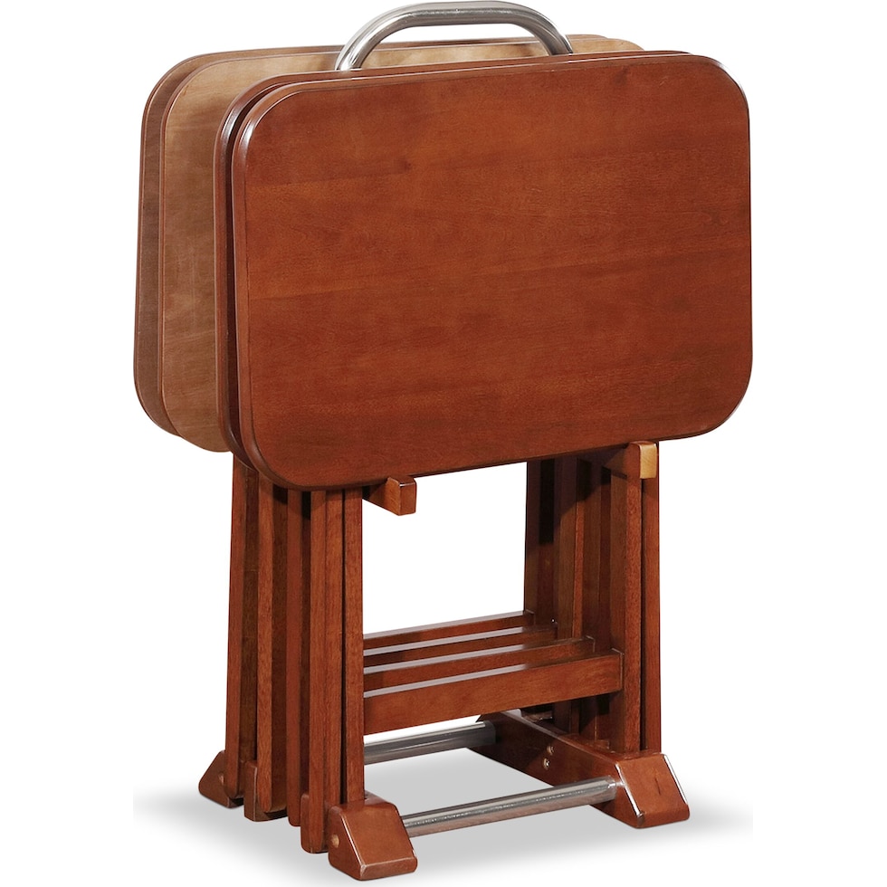 ernest dark brown tray table   