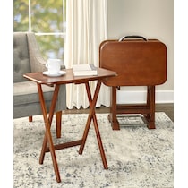 ernest dark brown tray table   