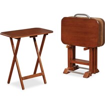 ernest dark brown tray table   