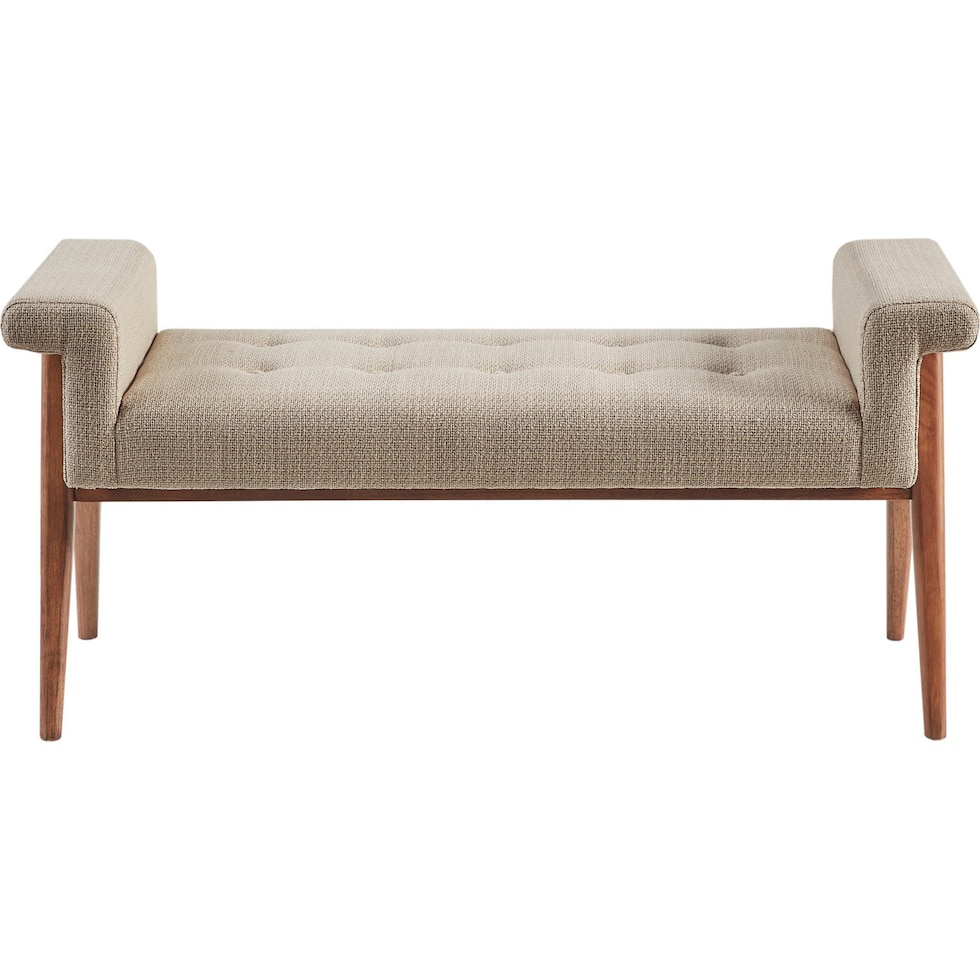 ernie light brown bench   