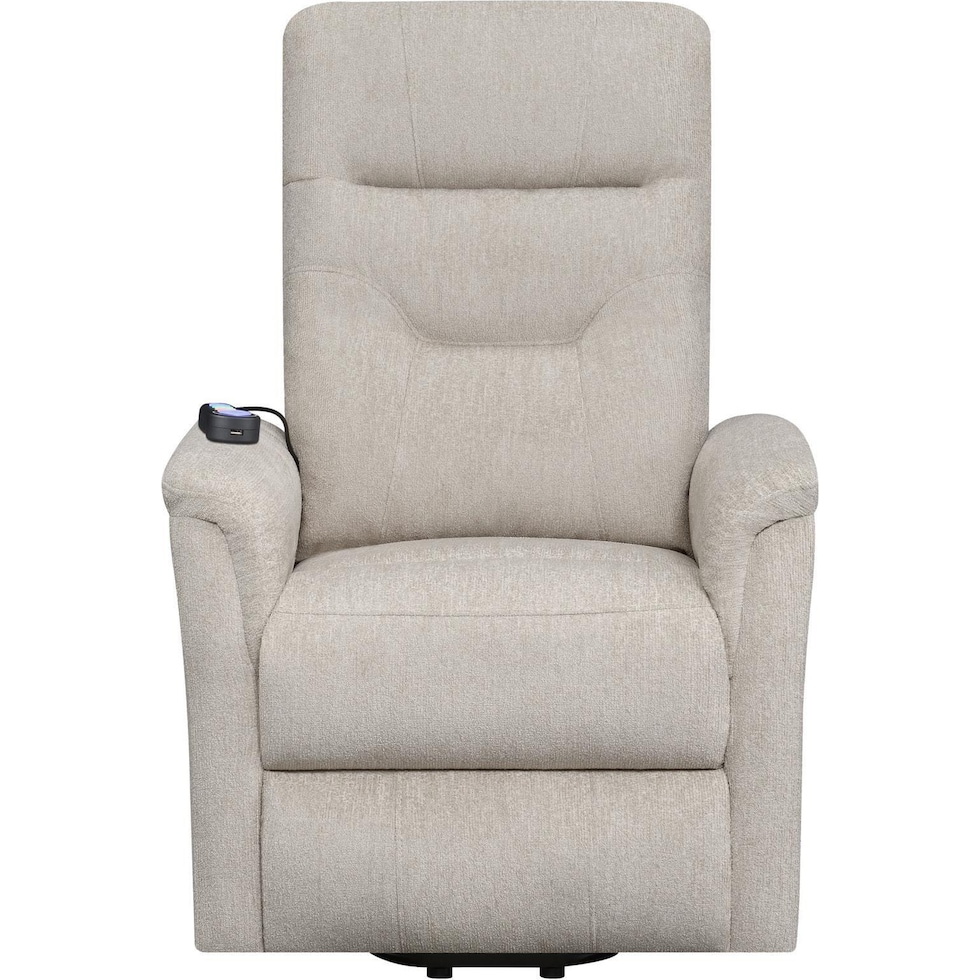 esme beige recliner   