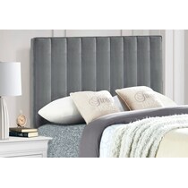 esme gray full queen headboard   