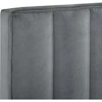 esme gray full queen headboard   