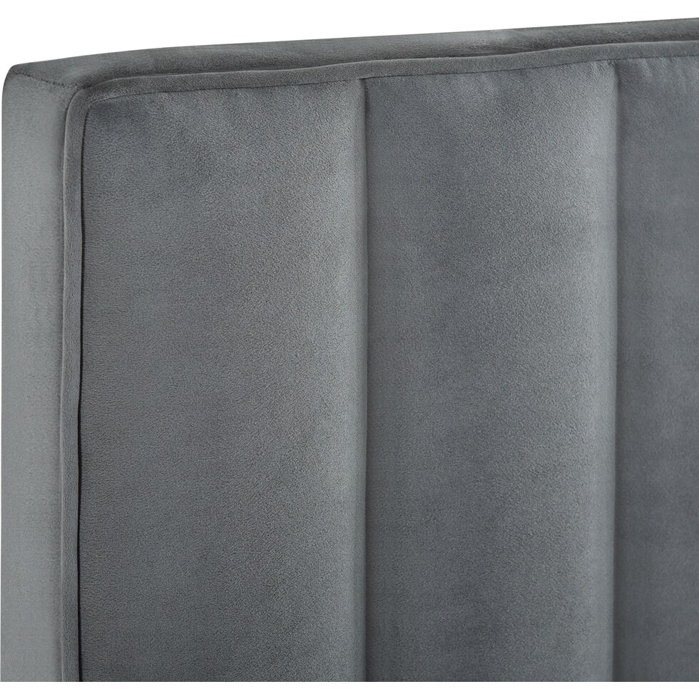 esme gray full queen headboard   
