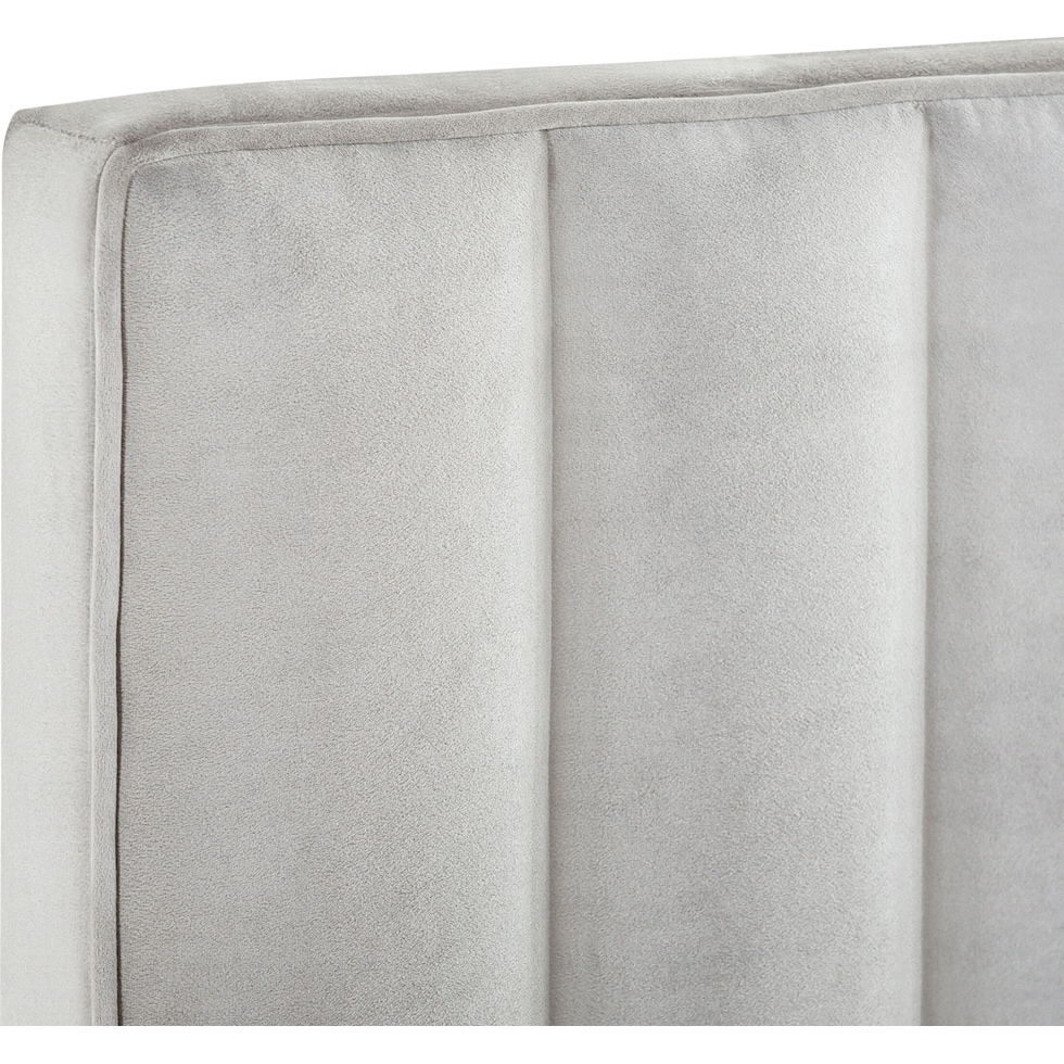 esme gray full queen headboard   