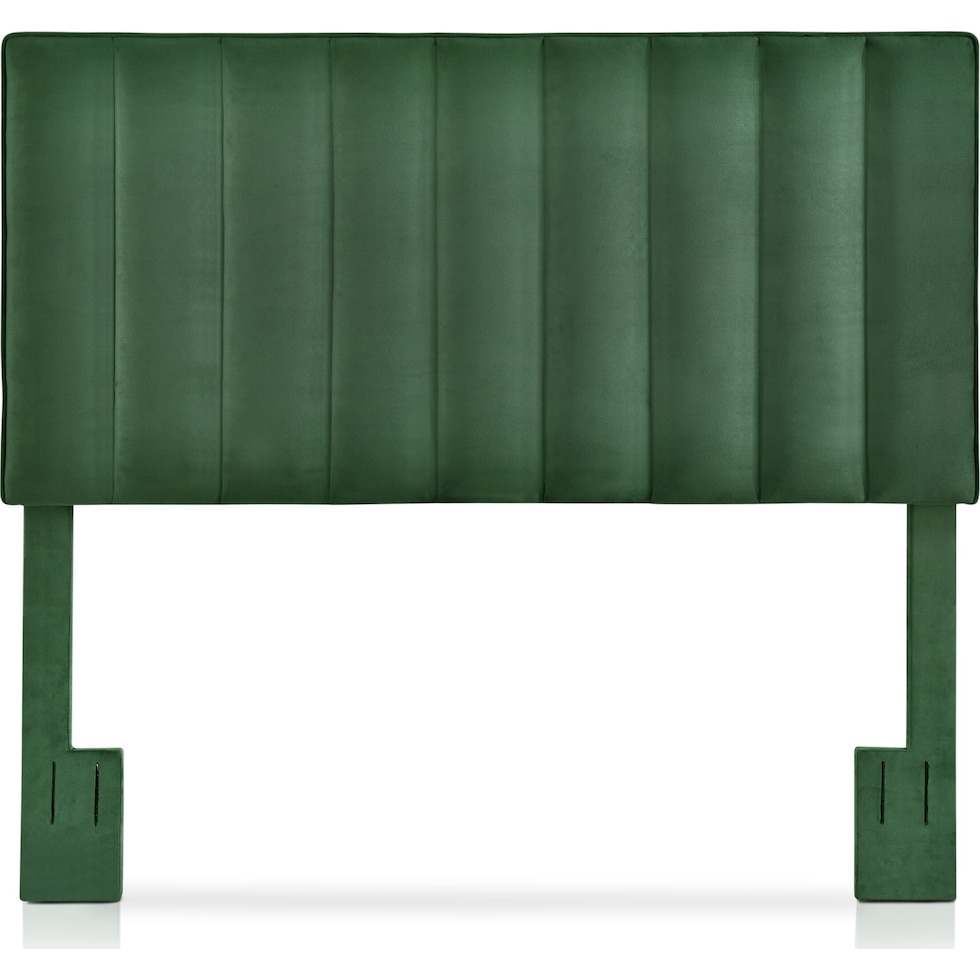 esme green king headboard   