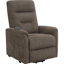 esme light brown recliner   