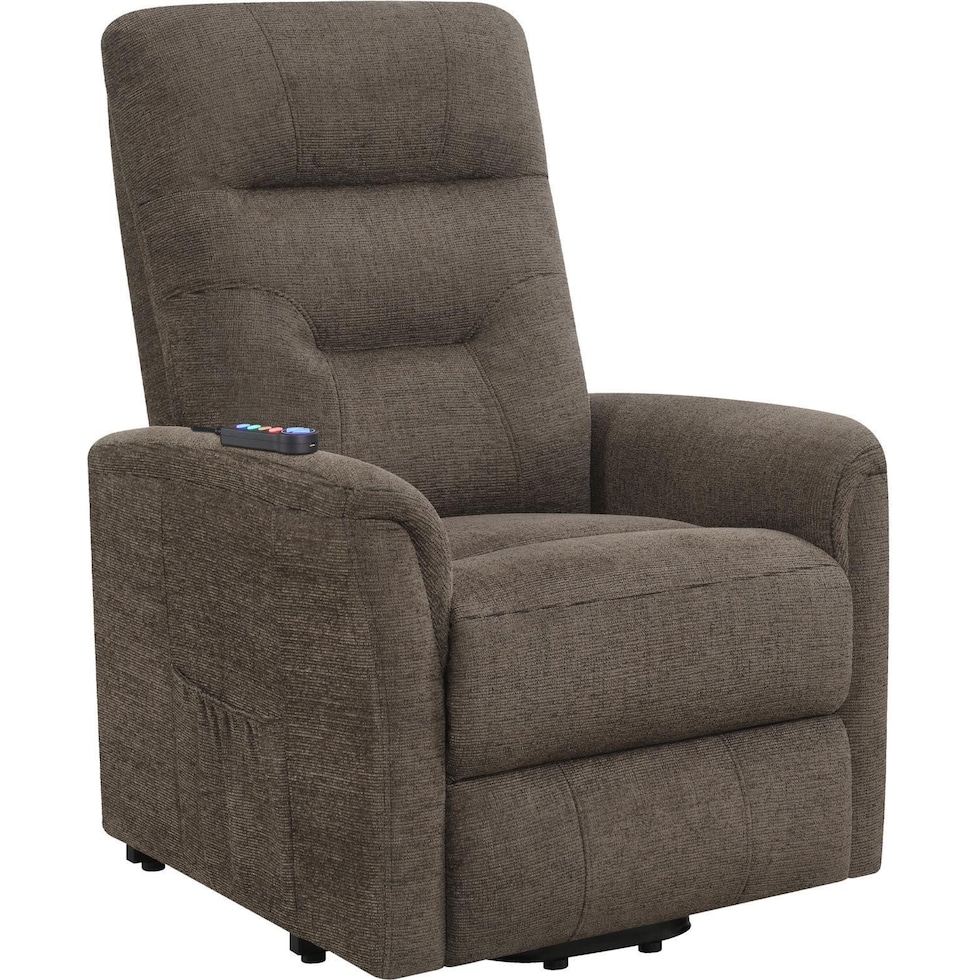 esme light brown recliner   