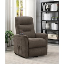 esme light brown recliner   
