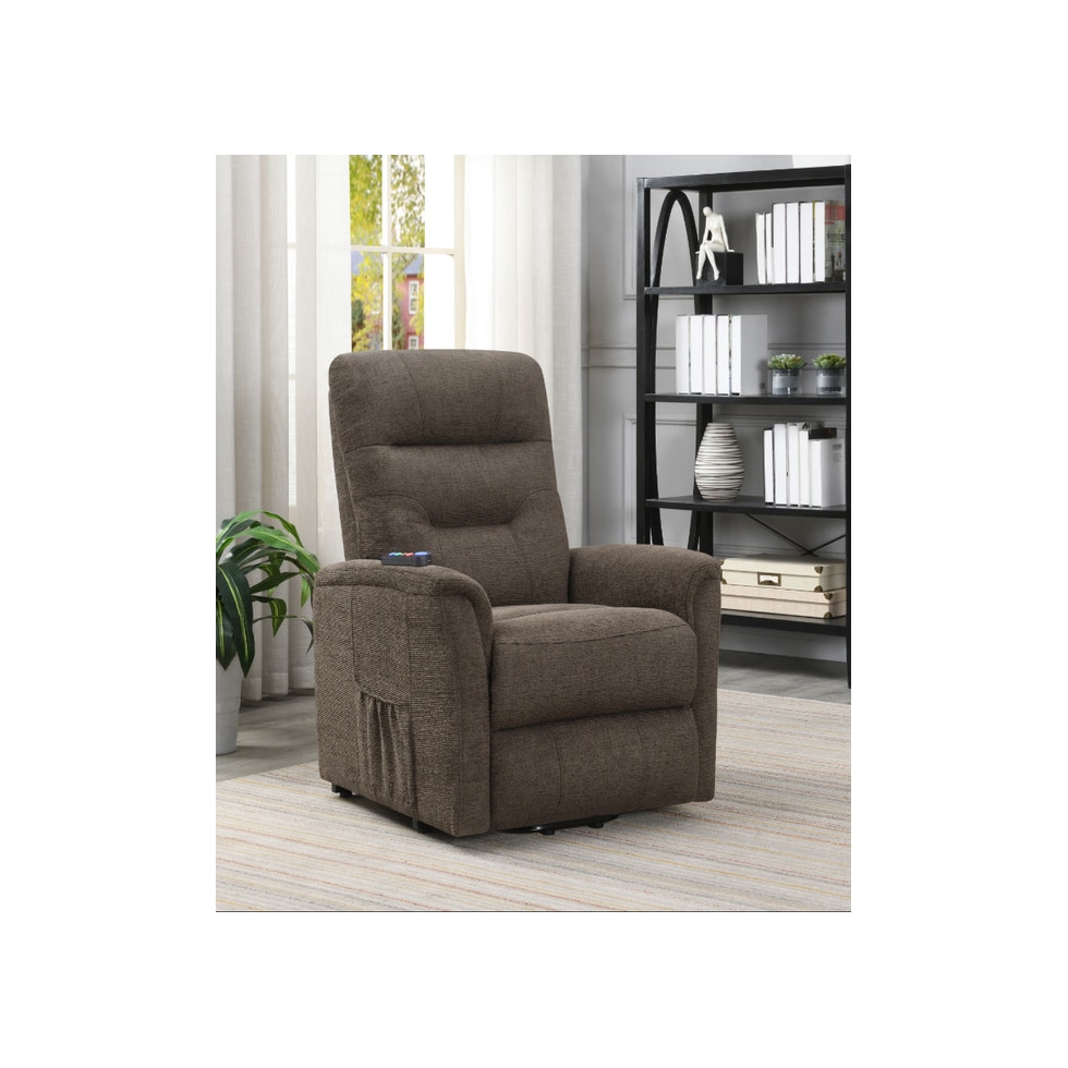 esme light brown recliner   