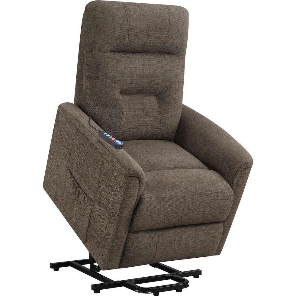 esme light brown recliner   