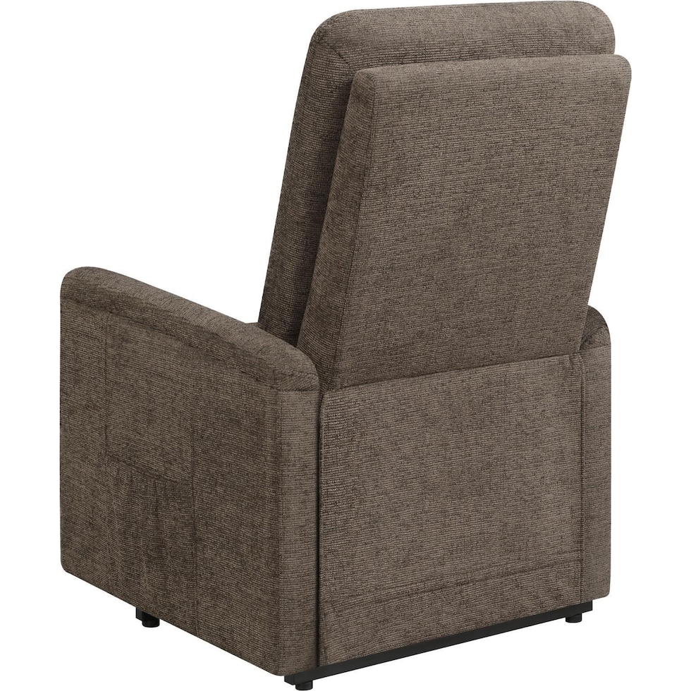 esme light brown recliner   