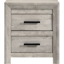 esmeralda white nightstand   