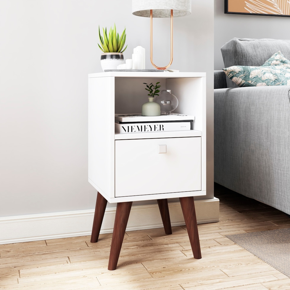 esmeray white side table   