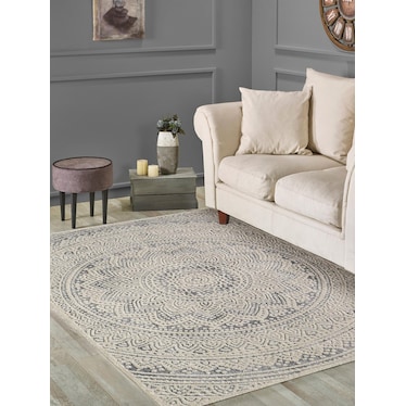 Esona Area Rug - Cream/Gray