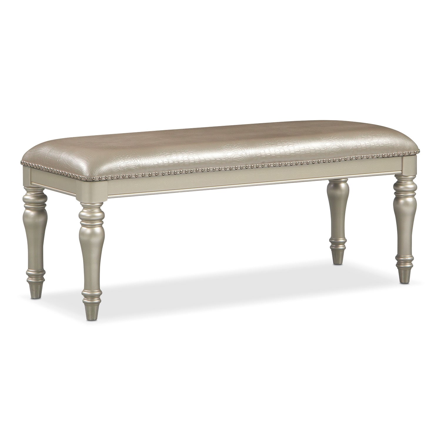 Esquire Bench Platinum Value City Furniture