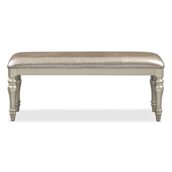 Esquire Bench Platinum Value City Furniture