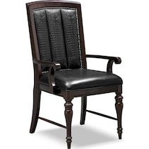 esquire dark brown arm chair   