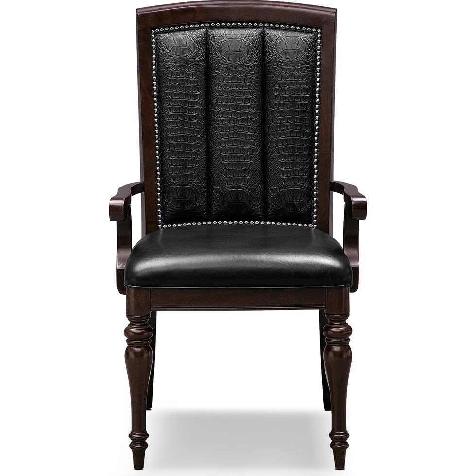 esquire dark brown arm chair   