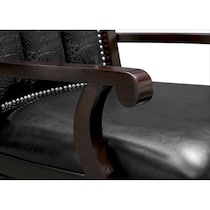 esquire dark brown arm chair   