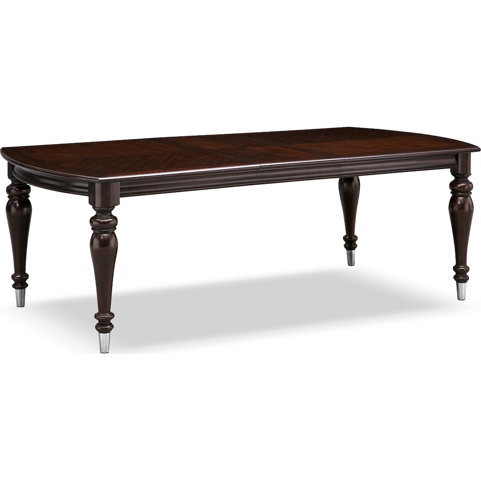 esquire dark brown dining table   