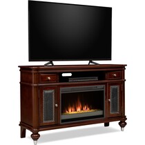 esquire dark brown tv stand   