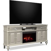 esquire white fireplace tv stand   