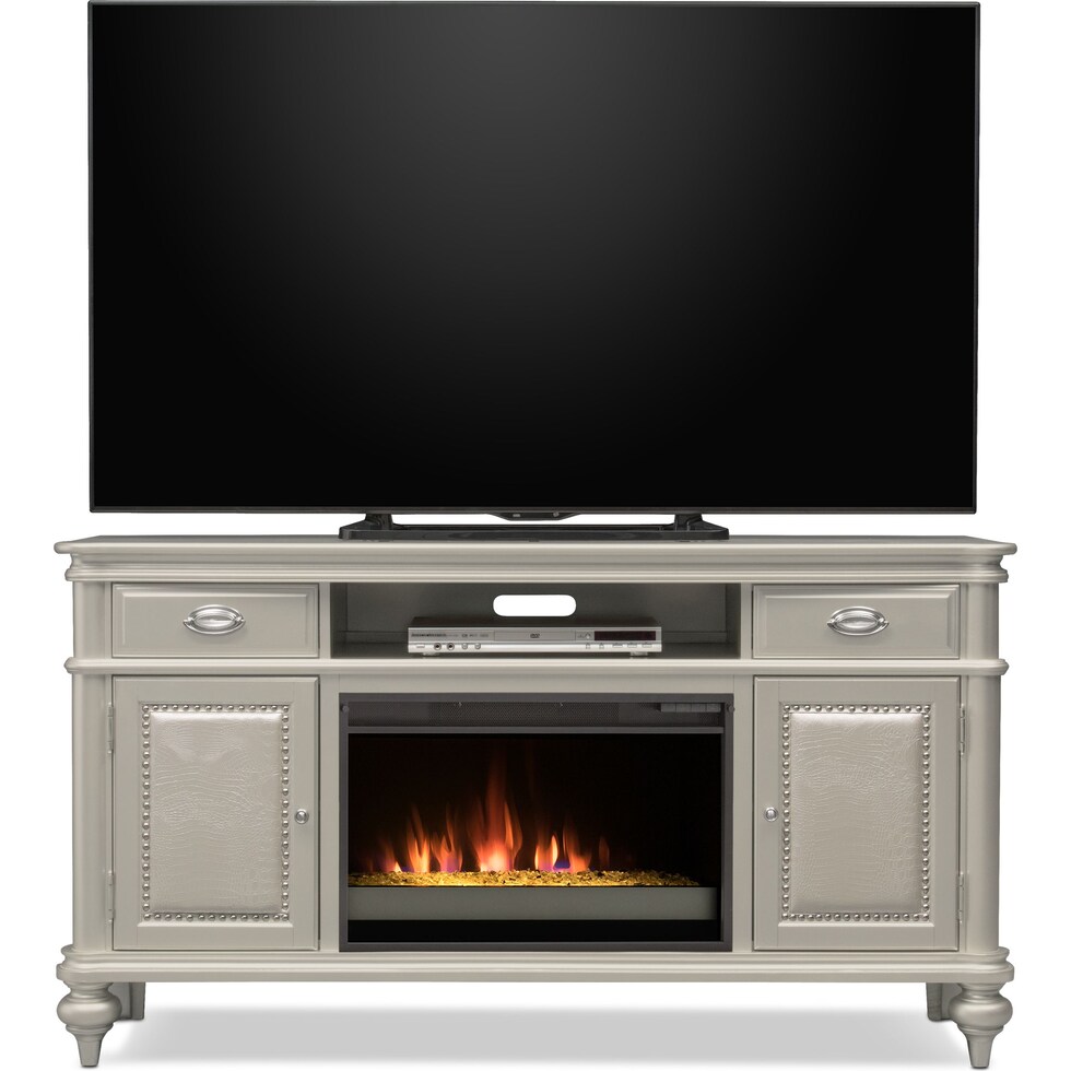 esquire white tv stand   