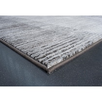 essentials gray ivory charcoal area rug  x    