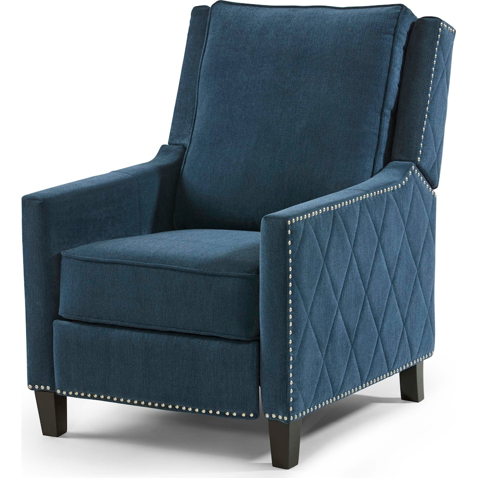 essex blue recliner   