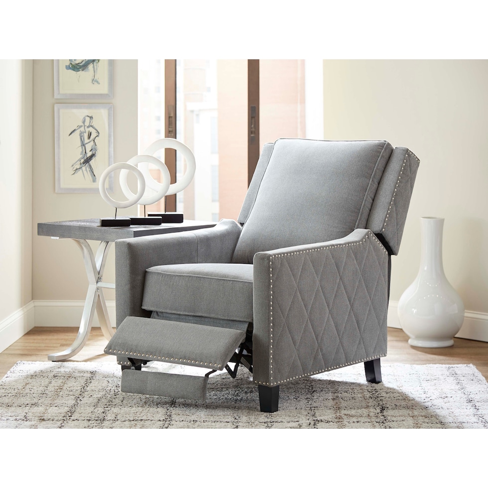 essex gray recliner   