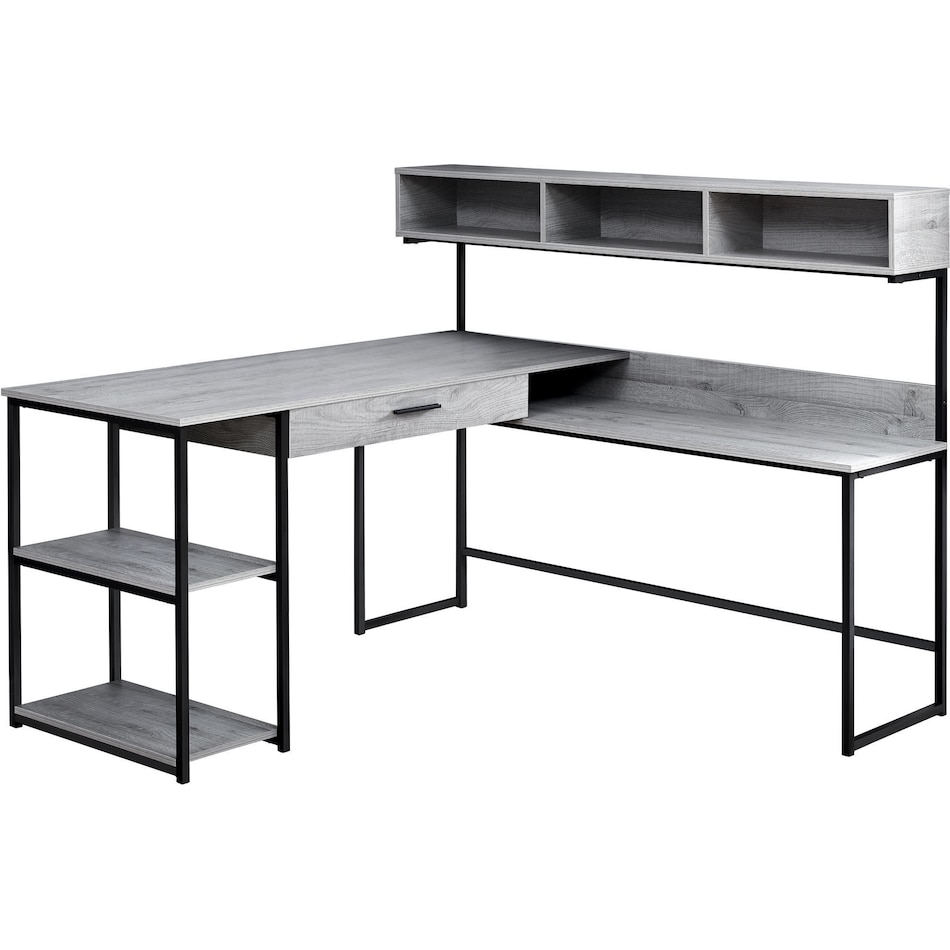estella gray black desk   