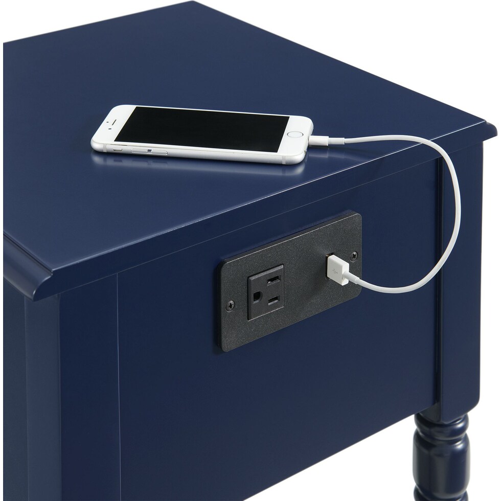 estelle blue nightstand   