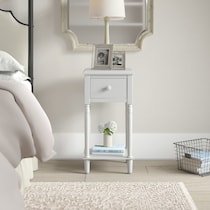 estelle white nightstand   