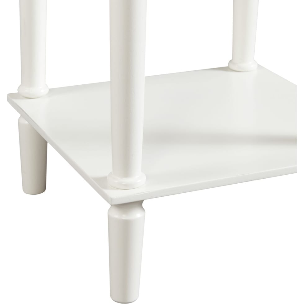 estelle white nightstand   