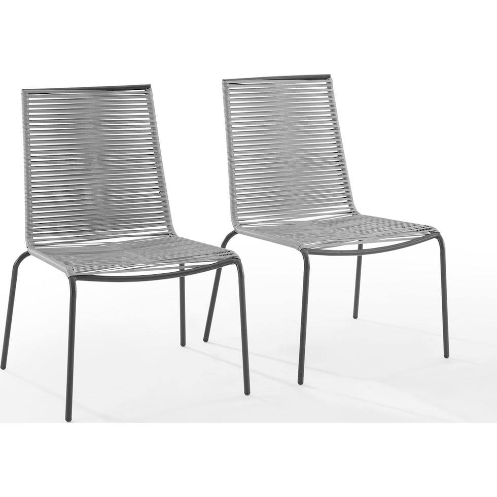 estero gray outdoor chair set   